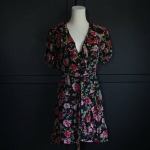 Dynamite | NWT Ruffle Floral Faux Wrap Dress